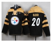 Nike Pittsburgh Steelers #20 Rocky Bleier Black Player Pullover NFL Hoodie