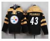 Nike Pittsburgh Steelers #43 Troy Polamalu Black Player Pullover NFL Hoodie