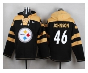 Nike Pittsburgh Steelers #46 Will Johnson Black Player Pullover NFL Hoodie