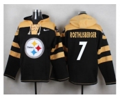 Nike Pittsburgh Steelers #7 Ben Roethlisberger Black Player Pullover NFL Hoodie
