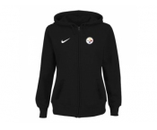 Women Pittsburgh Steelers Stadium Rally Full Zip Hoodie Black