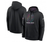 Men's Indianapolis Colts Black 2024 Crucial Catch Club Pullover Hoodie