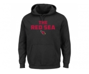 Arizona Cardinals Majestic Black Hot Phrase Pullover Hoodie