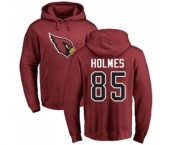 NFL Nike Arizona Cardinals #85 Gabe Holmes Maroon Name & Number Logo Pullover Hoodie