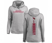 Football Women's Arizona Cardinals #1 Kyler Murray Ash Backer Pullover Hoodie