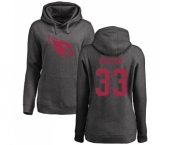 NFL Women's Nike Arizona Cardinals #33 Tre Boston Ash One Color Pullover Hoodie