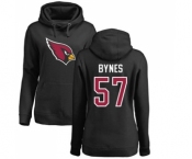 NFL Women's Nike Arizona Cardinals #57 Josh Bynes Black Name & Number Logo Pullover Hoodie