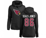 NFL Women's Nike Arizona Cardinals #86 Ricky Seals-Jones Black Name & Number Logo Pullover Hoodie