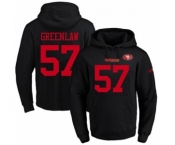 Football Men's San Francisco 49ers #57 Dre Greenlaw Black Name & Number Pullover Hoodie