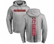 Football San Francisco 49ers #17 Emmanuel Sanders Ash Backer Pullover Hoodie