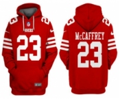 Men's San Francisco 49ers #23 Christian McCaffrey Red Alternate Pullover Hoodie