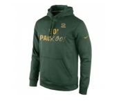 Green Bay Packers Nike Green Gold Collection KO Pullover Performance Hoodie