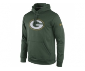 Green Bay Packers Nike Green Practice Performance Pullover Hoodie