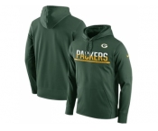 Men's Green Bay Packers Nike Green Sideline Circuit Pullover Performance Hoodie