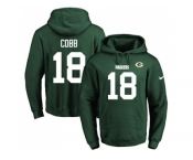 Nike Green Bay Packers #18 Randall Cobb Green Name & Number Pullover NFL Hoodie