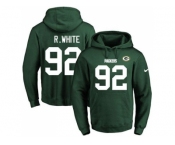 Nike Green Bay Packers #92 Reggie White Green Name & Number Pullover NFL Hoodie