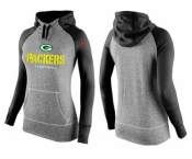 Women Nike Green Bay Packers Performance Hoodie Grey & Black