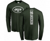 Football New York Jets #96 Henry Anderson Green Backer Long Sleeve T-Shirt
