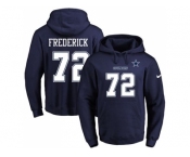 Nike Dallas Cowboys #72 Travis Frederick Navy Blue Name & Number Pullover NFL Hoodie