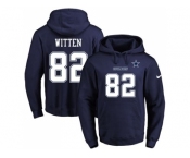 Nike Dallas Cowboys #82 Jason Witten Navy Blue Name & Number Pullover NFL Hoodie