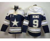 nike nfl jerseys dallas cowboys #9 romo blue-white[pullover hooded sweatshirt]