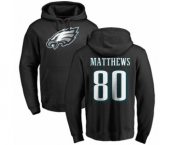 Nike Philadelphia Eagles #80 Jordan Matthews Black Name & Number Logo Pullover Hoodie