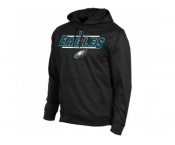 Philadelphia Eagles Majestic Black Synthetic Hoodie Sweatshirt
