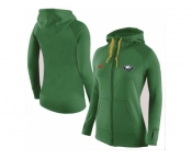 Women Nike Philadelphia Eagles Full-Zip Performance Hoodie Green