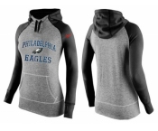 Women Nike Philadelphia Eagles Performance Hoodie Grey & Black_2