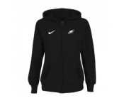 Women Philadelphia Eagles Stadium Rally Full Zip Hoodie Black