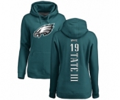 Women's Nike Philadelphia Eagles #19 Golden Tate III Green Backer Pullover Hoodie
