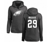 Women's Nike Philadelphia Eagles #29 Avonte Maddox Ash One Color Pullover Hoodie