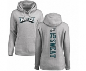 Women's Nike Philadelphia Eagles #75 Josh Sweat Ash Backer Pullover Hoodie