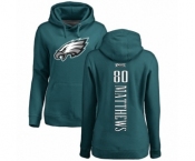 Women's Nike Philadelphia Eagles #80 Jordan Matthews Green Backer Pullover Hoodie