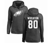 Women's Nike Philadelphia Eagles #80 Markus Wheaton Ash One Color Pullover Hoodie