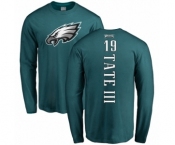 Nike Philadelphia Eagles #19 Golden Tate III Green Backer Long Sleeve T-Shirt