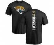 Football Jacksonville Jaguars #15 Gardner Minshew II Black Backer T-Shirt