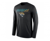 Men's Jacksonville Jaguars Nike Black Legend Staff Practice Long Sleeves Performance T-Shirt