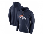 Men Denver Broncos Nike Navy Champ Drive Vapor Speed Pullover Hoodie