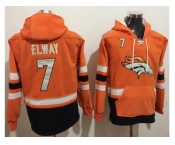 Nike Denver Broncos #7 John Elway Orange Navy Blue Name & Number Pullover NFL Hoodie