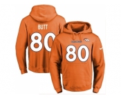 Nike Denver Broncos #80 Jake Butt Orange Name & Number Pullover NFL Hoodie