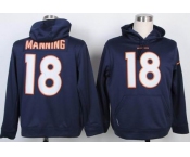 nike nfl jerseys denver broncos #18 manning blue[pullover hooded sweatshirt]