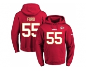 Nike Kansas City Chiefs #55 Dee Ford Red Name & Number Pullover NFL Hoodie