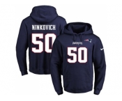 Nike New England Patriots #50 Rob Ninkovich Navy Blue Name & Number Pullover NFL Hoodie