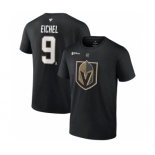 Men's Vegas Golden Knights #9 Jack Eichel Black 2023 Stanley Cup Champions Name & Number T-Shirt