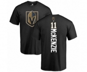 NHL Adidas Vegas Golden Knights #11 Curtis McKenzie Black Backer T-Shirt
