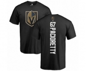 NHL Adidas Vegas Golden Knights #67 Max Pacioretty Black Backer T-Shirt