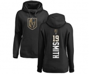 NHL Women Adidas Vegas Golden Knights #19 Reilly Smith Black Backer Pullover Hoodie