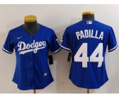 Youth Los Angeles Dodgers #44 Vicente Padilla Blue Cool Base Stitched Jersey