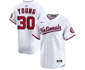 Men's Washington Nationals #30 Jacob Young White 2025 Home Limited Stitched Baseball Jersey